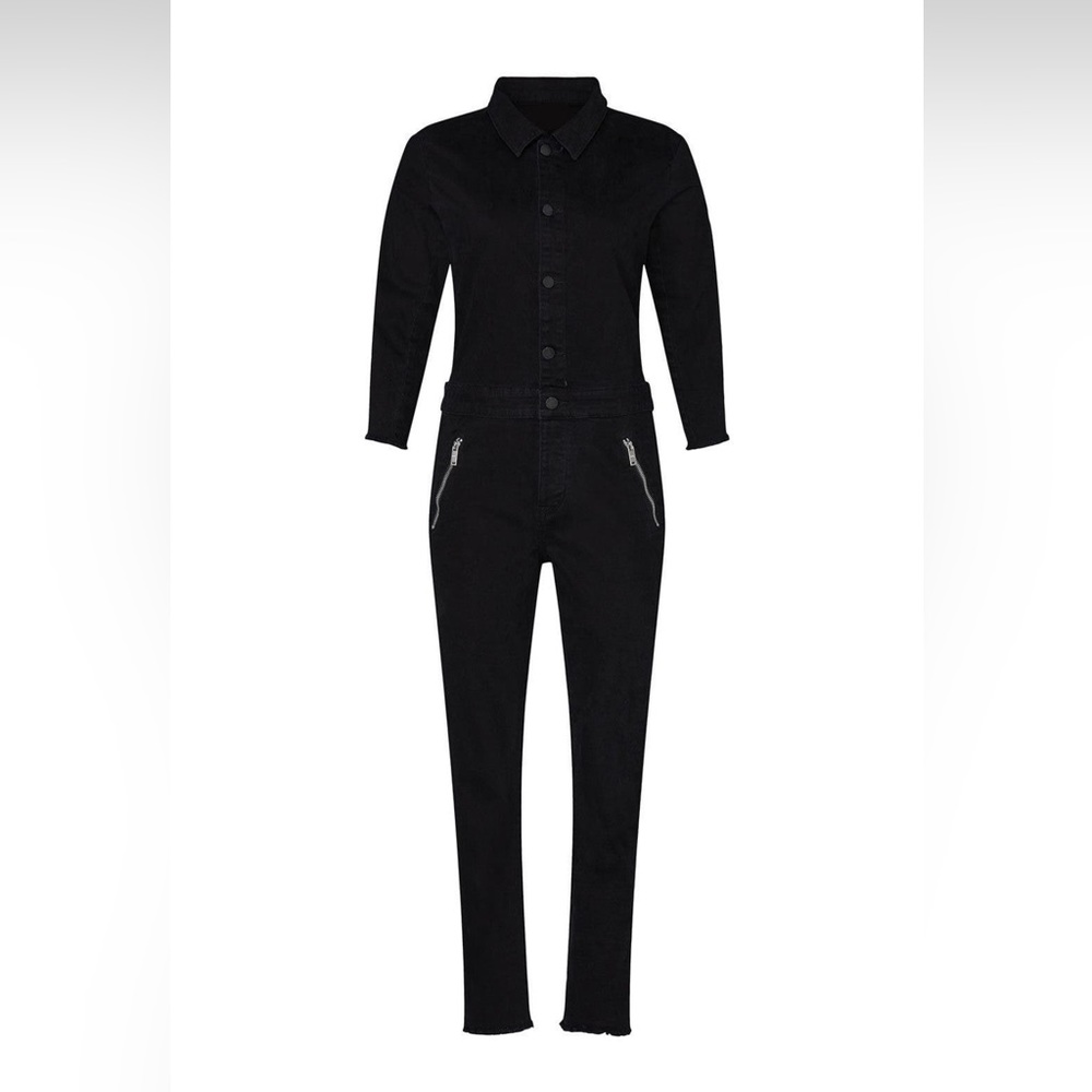 DL1961 Black Wash Denim Kat Jumpsuit